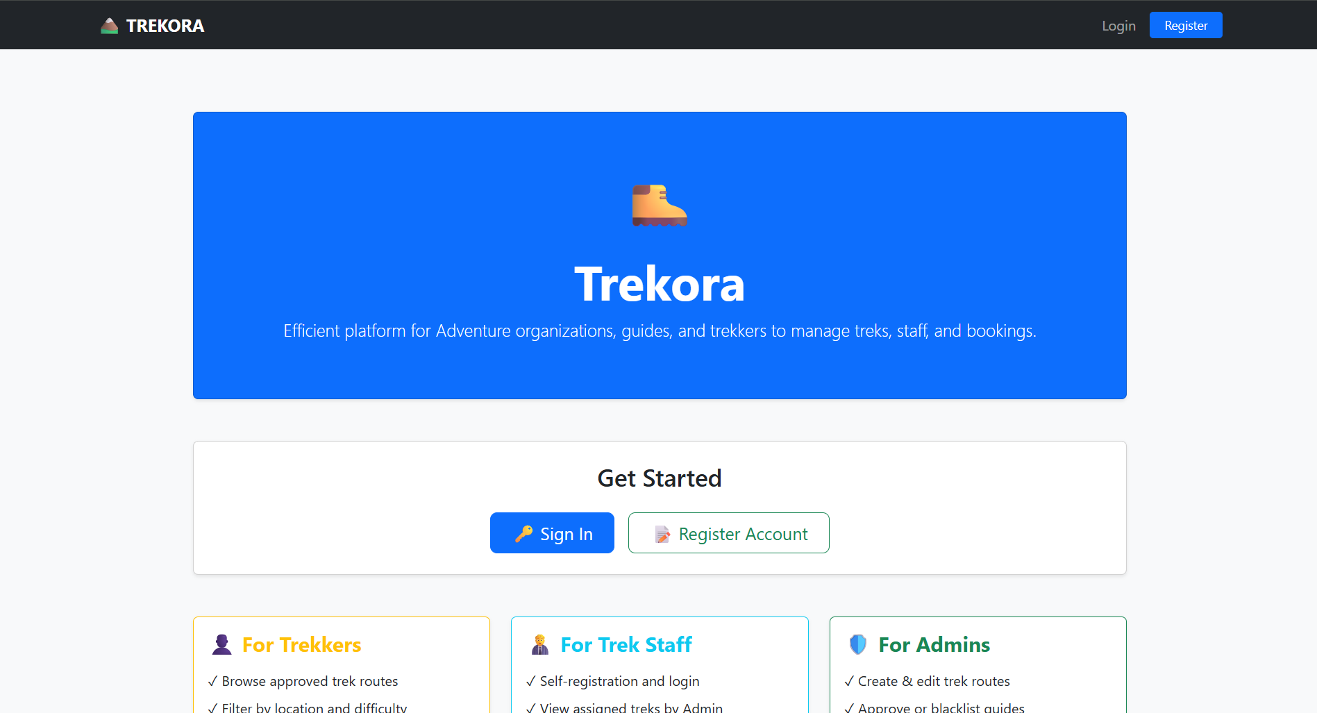 TREKORA Adventure Logistics